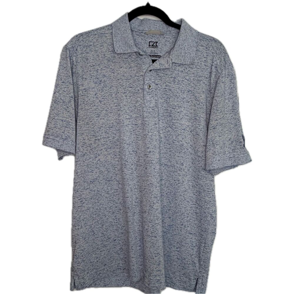 Polo Golf & Country Club Cutter & Buck Blue Men's Medium DryTech Luxe Polo Shirt